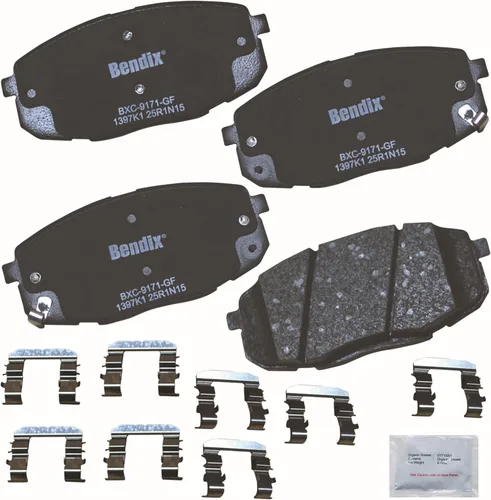 Miniatura 145 de Pastillas de freno delanteras cerámicas Bendix Priority1 CFC2302 para Hyundai Elantra 2021, Sonata 2022-2020, Kia K5 2023-2021