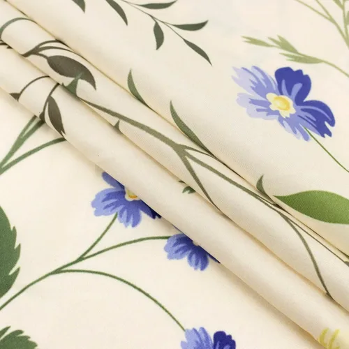 Miniatura 4 de EOBTAIN Cortina de ducha floral púrpura para baño, flores de acuarela y hojas de eucalipto verde sobre beige, cortina de ducha con 10 ganchos, juego