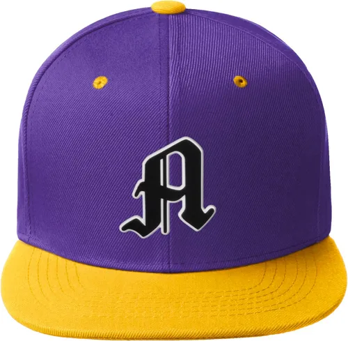 Miniatura 25 de Daxton Gorra clásica con visera de billete plano con letras del alfabeto inglés antiguo de la A a la Z