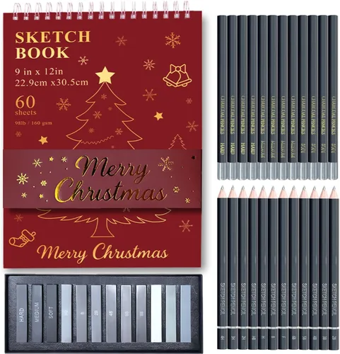 Miniatura 35 de Cuaderno de bocetos de 9 x 12 pulgadas, bloc de bocetos con espiral superior, paquete de 4 blocs de 100 hojas cada uno