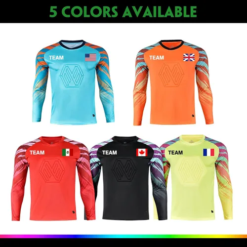 Miniatura 3 de LAIFU Camisetas de portero de fútbol personalizadas para jóvenes y adultos, con nombre y logotipo de número