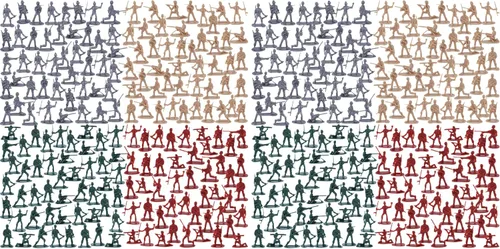 Miniatura 7 de AMOR PRESENT Juego de 120 piezas militares para hombres del ejército, juego de soldado militar, figuras de acción del ejército, con vehículos
