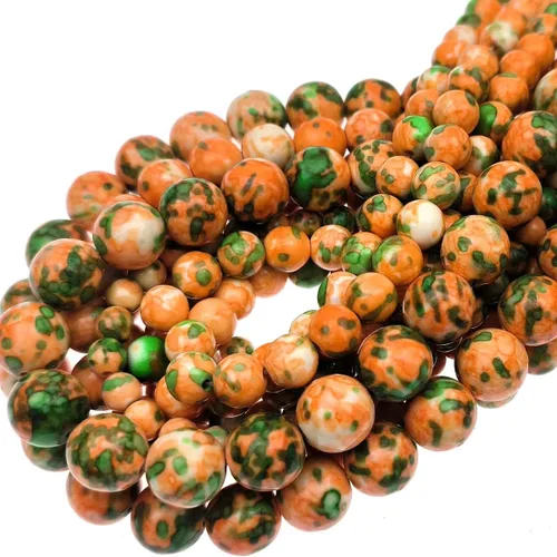 Miniatura 21 de Cuentas de ágata de pavo real natural de 0.236 in, cuentas redondas lisas de materiales de bricolaje, pulsera, collar, aretes, fabricación de joyas