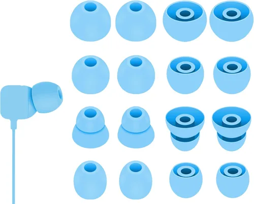 Miniatura 15 de 8 pares de almohadillas Powerbeats Pro, 4 tamaños de repuesto suaves y flexibles en la funda para reducir el ruido de los auriculares de goma
