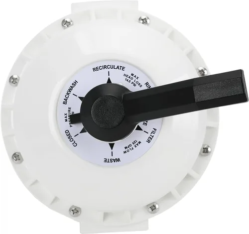 Miniatura 7 de 261050 Reemplazo de montaje lateral de válvula multipuerto HiFlow de 2 pulgadas con plomería compatible con filtros Pentair Quad y Triton Pool & Spa