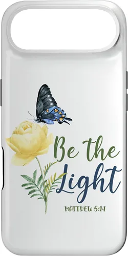 Miniatura 27 de Bible Verse Butterfly Flower Be The Light Matthew 5:14 Case for iPhone 16