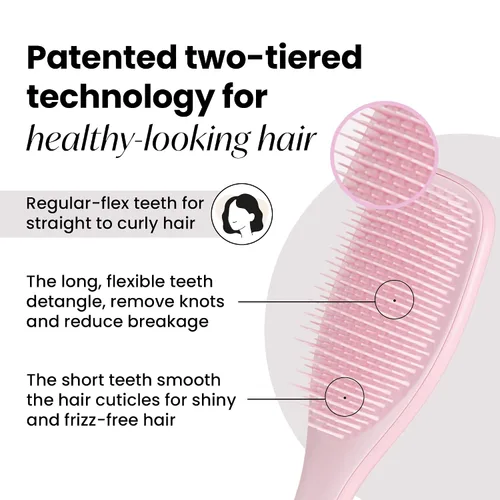 Miniatura 2 de Tangle Teezer Ultimate Detangler cepillo y botella de spray continuo de niebla fina de tamaño viaje, para todo tipo de cabello, rosa milenario