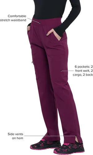 Miniatura 4 de Infinity Cherokee CK065A - Pantalón médico de enfermería sin cierre para mujer