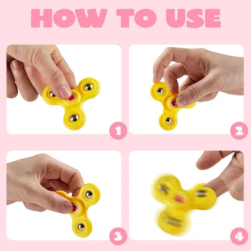 Miniatura 4 de JOYIN 28 unidades de juguete antiestrés con tarjetas de regalo, juguete de dedo con spinner para niños, juguete de favor de fiesta para intercambio