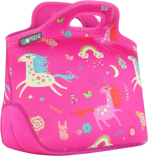 Miniatura 11 de Bolsa de almuerzo para niños con aislamiento de neopreno para niños, se adapta a la lonchera Bento Box y Thermos verde para niños pequeños