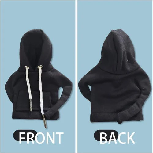 Miniatura 5 de JOYCOURT Sudadera con capucha para palanca de cambios de automóvil, cubierta de perilla de palanca de cambios de moda, mini sudadera con capucha