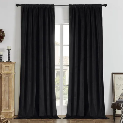 Miniatura 17 de Joydeco - Cortinas opacas 100% azul rey, 84 pulgadas, 2 paneles, cortinas de terciopelo azul rey de lujo para dormitorio y sala de estar, cortinas