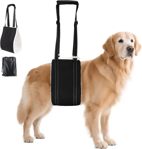 Miniatura 7 de AIITLE Eslingas mejoradas para perros pequeños – Arnés de soporte para patas traseras y cadera, ayuda de elevación de rehabilitación súper suave