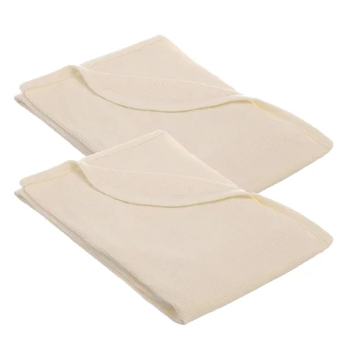 Miniatura 9 de American Baby Company Manta de Sarro Térmico 100% Algodón para Envolver, Suave, Transpirable y Elástica, Azul, 30 x 40 pulgadas para Niños y Niñas