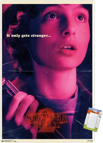 Miniatura 11 de Netflix Stranger Things: Temporada 2 - Póster de pared de Mike, 22.4 x 14.7 pulgadas, versión con marco de madera de Barnwood