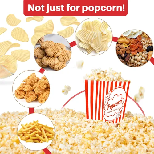Miniatura 4 de MAQIHAN 500 bolsas de palomitas de maíz de 1 onza a granel, pequeñas bolsas de papel desechables para palomitas de maíz, suministros de noche