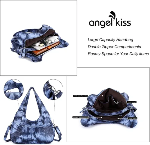 Miniatura 4 de Angelkiss Hobo Carteras y bolsos para mujeres Bolso de mano para mujeres Carteras grandes Bolsos de hombro diarios Purses, handbags, Handbag