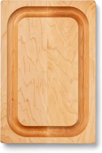 Miniatura 10 de Tabla de corte John Boos Chop-N-Slice de 12 x 8 x 1 pulg, junta de corte profunda