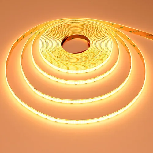 Miniatura 7 de GOMING Tira de luz LED COB de doble fila de 32.8 pies (32.8 ft) CC 24 V, blanco cálido, 3000 K, IP65, impermeable, 6000 LED, CRI 93+ 20000 lm