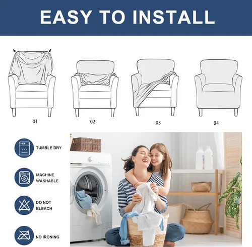Miniatura 7 de HAOYONG - Funda elástica de terciopelo para silla de banquete, fundas para sillas de 1 pieza, fundas para sillones de sofá, funda suave para sillón
