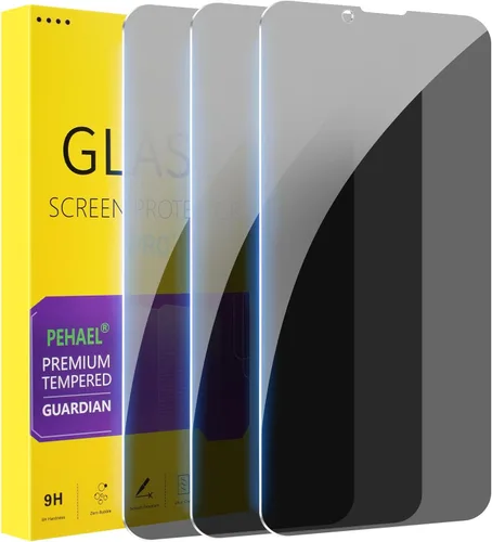 Miniatura 23 de PEHAEL 3+3 Pack para iPhone 17 Pro protector de pantalla de privacidad con protector de lente de cámara, película de vidrio templado antiespía