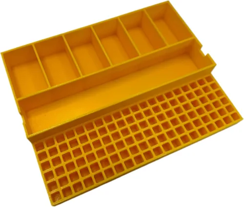 Miniatura 4 de TOOLCRAFT3D Soporte de brocas de impacto diseñado para DEWALT Medium ToughCase (7 compartimentos + 120 bits) Solo inserto (negro)
