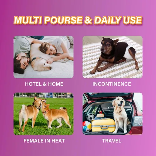 Miniatura 3 de HONEY CARE Pañales desechables para perros XL, tamaño mejorado, 12 unidades, súper absorbentes, transpirables, con indicador de humedad