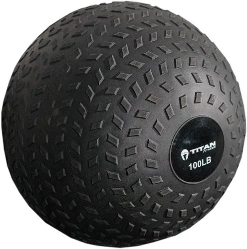 Miniatura 18 de Titan Fitness pelota de caucho Tread Slam, rebote muerto, peso para el entrenamiento - lanzar, atrapar, golpear, girar