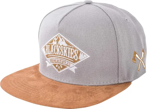 Blackskies Gorra Snapback Gorra de béisbol de alta calidad para hombres y mujeres, 5 paneles con correa en la espalda, hip hop, de franela urbana,