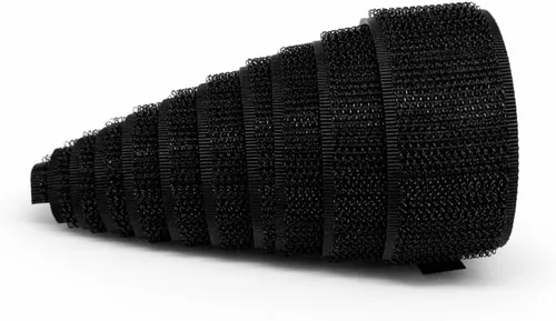 Miniatura 3 de Cinta de de 1 pulgada de ancho, color negro, no adhesiva, tela de nailon negro, juego de cierres de cinta de para bolsos, ropa, zapatos, mochilas