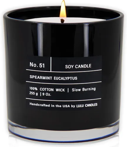 Miniatura 15 de Lulu Candles Sweet Pea, Jasmine & Apple Vela perfumada en tarro de soja de lujo Vertida a mano en los Estados Unidos Altamente perfumada
