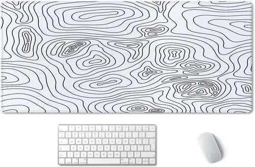 Miniatura 16 de SSOIU Alfombrilla de Ratón para Juegos Extendida XXL ArtSo Alfombrilla Grande para Teclado Mousepad Largo Decoración de Escritorio Almohadilla