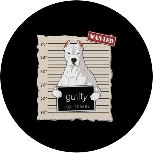 Miniatura 3 de Dogo Argentino taza tiro perro culpable PopSockets Standard PopGrip