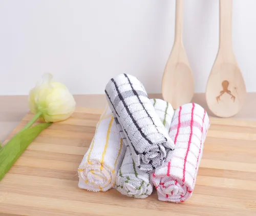 Miniatura 2 de AMOUR INFINI Juego de 8 paños de cocina ultra suaves, altamente absorbentes, de secado rápido, paños de cocina y limpieza de 12 x 12 pulgadas