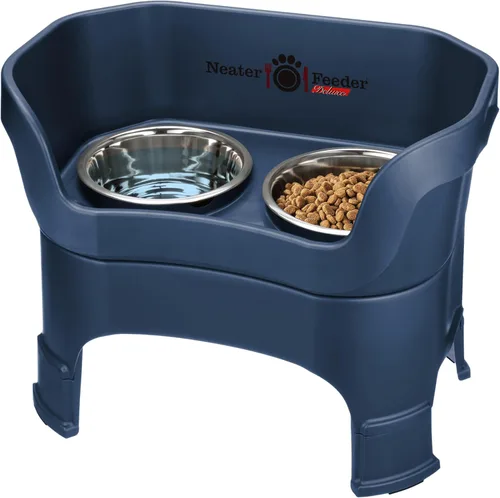 Miniatura 13 de Neater Feeder Deluxe - Tazones elevados para perros grandes a prueba de desorden – Fabricado en Estados Unidos – Soporte elevado para comida