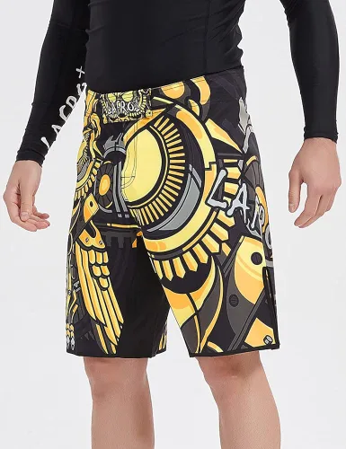 Miniatura 3 de LAFROI QJK01 - Pantalones cortos de boxeo para hombre con cordón y bolsillo