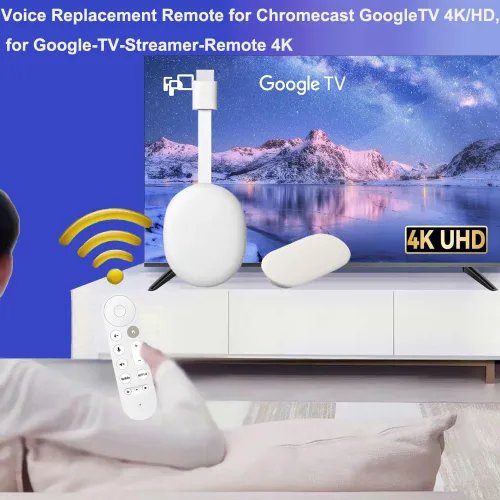 Miniatura 3 de Mando a distancia de repuesto para Chromecast Google TV 4K/HD TV, para Google TV Streamer 4K Box