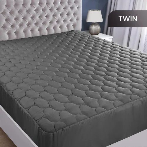 Miniatura 2 de Utopia Bedding - Protector de colchón impermeable, funda para colchón individual, funda acolchada ajustada y sin ruido con bolsillos profundos que