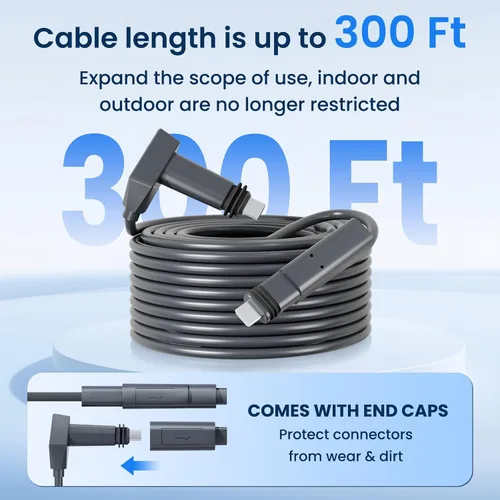 Miniatura 4 de Starlink - Cable de repuesto Starlink para satélite rectangular V2, kit de extensión de cable satelital Starlink para accesorios Gen 2