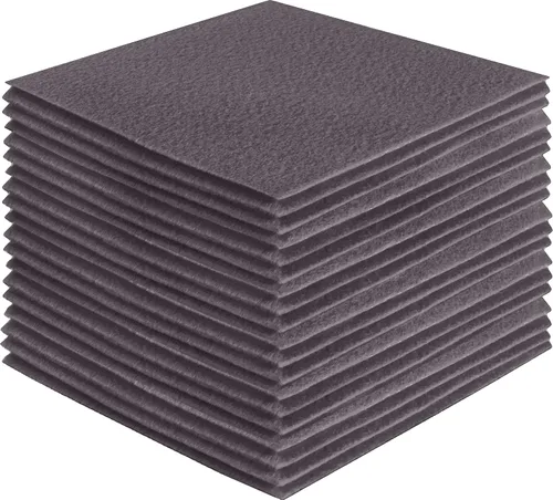Miniatura 68 de FabricLA Hojas de fieltro acrílico para manualidades, cuadrados de fieltro precortados suaves de 4 x 4 pulgadas (3.9 in x 3.9 in), utiliza hojas