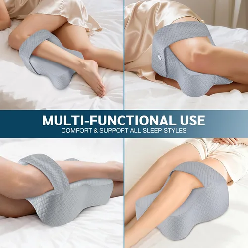 Miniatura 7 de Almohada de rodilla para dormir de lado con alivio del dolor de cadera, almohada de pierna para dormir de lado con correa ajustable, alivio