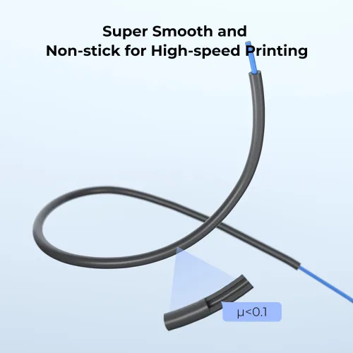 Miniatura 3 de Official Creality - Tubo de PTFE ultra suave de 3.3 ft de filamento de 0.069 pulgadas, alimentación suave para impresoras 3D Ender 3, Ender 5