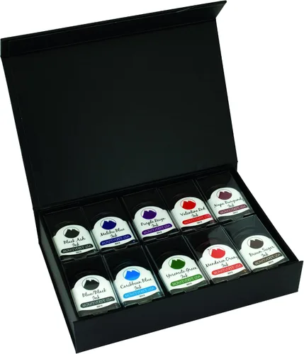 Miniatura 8 de Monteverde USA Juego de regalo de tinta de la colección Jungle – 10 tintas exóticas para pluma estilográfica, botellas de 30 ml, colores vibrantes