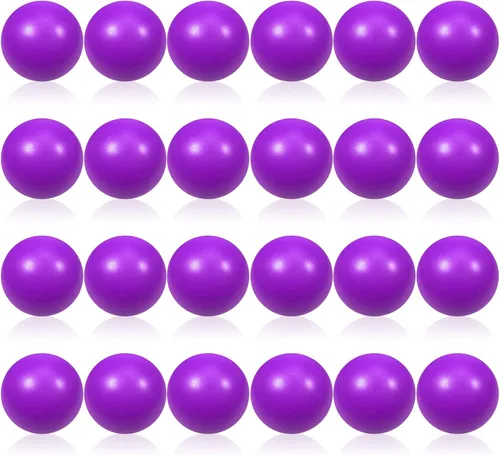 Miniatura 12 de 24 bolas de espuma roja para aliviar el estrés para niños y adultos, juguetes sensoriales para aliviar la ansiedad, TDAH, autismo (rojo)