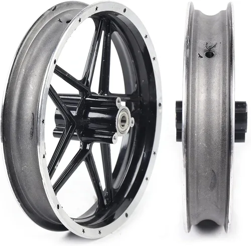 Miniatura 6 de Llanta de Neumático 2.50-10'' Rueda Delantera Trasera Llantas de Rueda para Mini Bicicleta de Bolsillo E-bike 49-50cc Bicicleta de Tierra Cubo