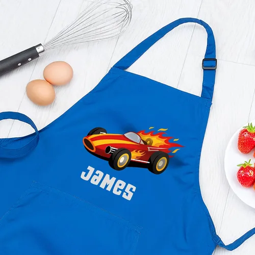 Miniatura 7 de Delantal con nombre personalizado para niños con sombrero de chef, delantal impermeable para cocinar, hornear, arte, pintura, regalo de cumpleaños