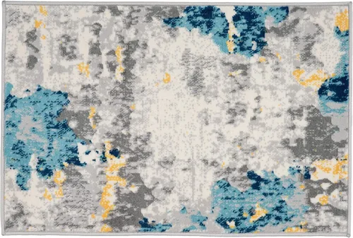 Miniatura 2 de Rugshop Sky Collection - Alfombra de área abstracta de transición, resistente a la decoloración, para entradas o uso de noche, 2 x 3 pies