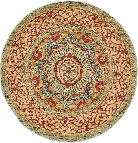 Miniatura 35 de Unique Loom Palace Collection - Alfombra Saray (2 pies x 3 pies 1 pulgada, rectangular, crema/marrón claro)