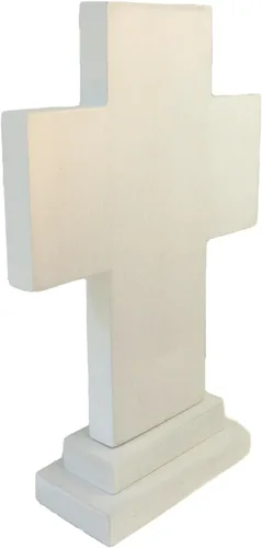 Miniatura 4 de Abbey + CA Gift Cruz de pie de madera, regalo para cristianos y católicos, 7 pulgadas (1ª Comunión)