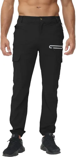 YuKaiChen Pantalones cargo Ripstop, resistentes al agua, para hombre, ligeros, para senderismo, viajes, cintura resistente, pantalones casuales